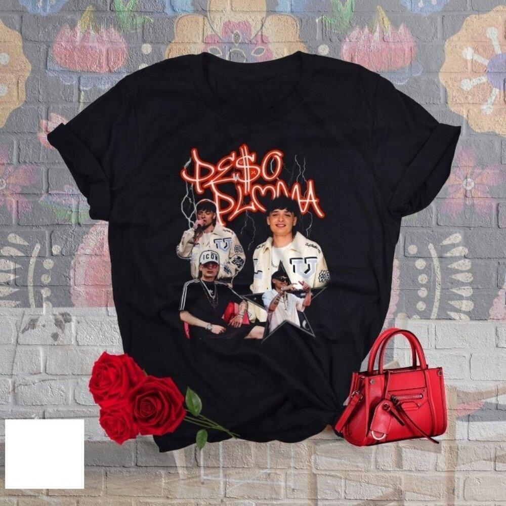 Peso Pluma Retro Black Graphic Music Fan Unisex T-Shirt